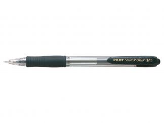 Super Grip  - Hemijska olovka - Crna boja - Srednji Vrh