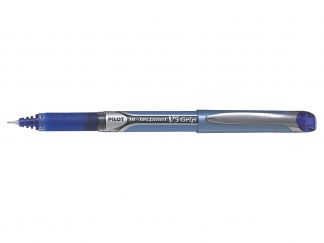 Hi-Tecpoint V5 Grip - Roler sa tečnom tintom - Plava boja - Tanki Vrh