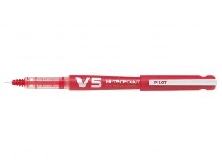 Hi-Tecpoint V5 Refillable - Roler sa tečnom tintom - Crvena boja - Begreen - Tanki Vrh